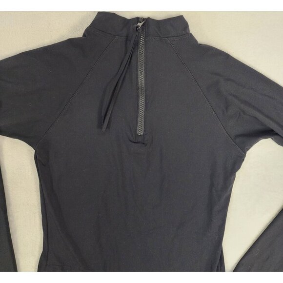 NWOT Athleta North Point Rashguard Swim Longsleeve Top in Black, Size Small. - Picture 6 of 7